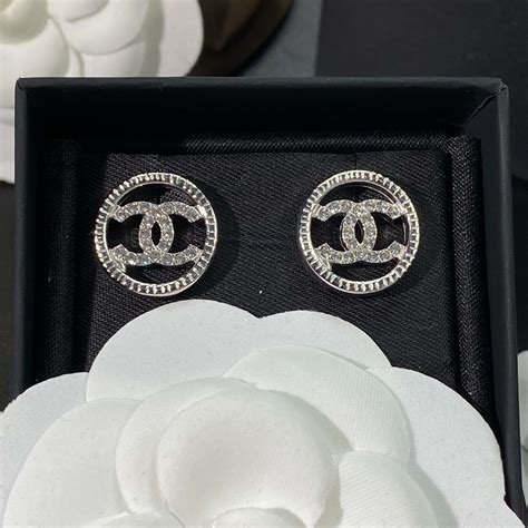 fake chanel earrings vs real|authentic chanel double c earrings.